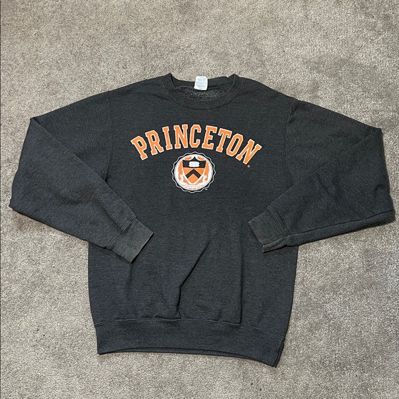 Vintage Tops - Vintage Princeton Crewneck Sweatshirt Grey size small
